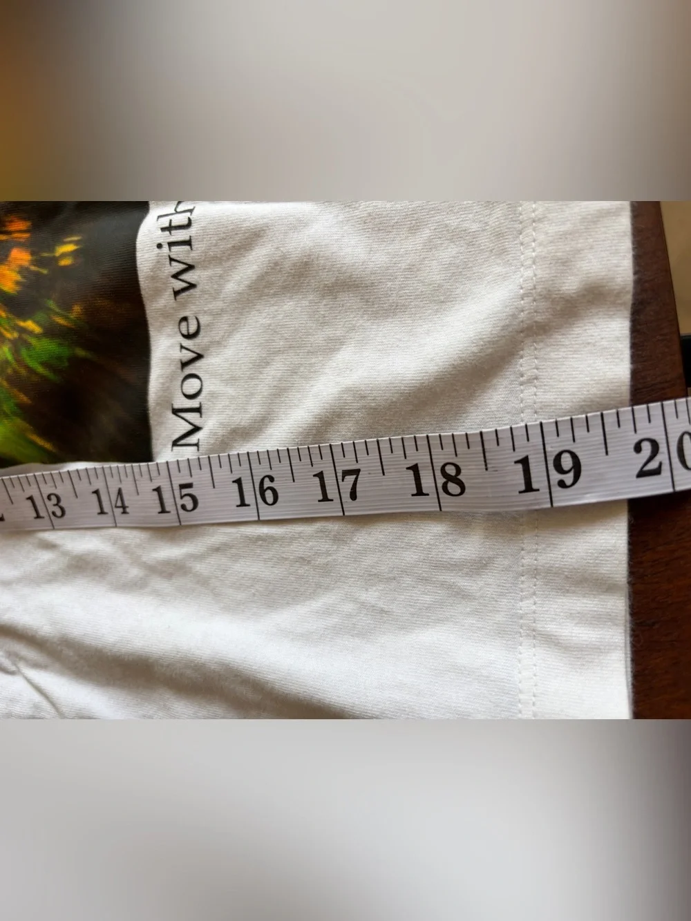 Nike White Tee with Orange Floral Graphic Size S